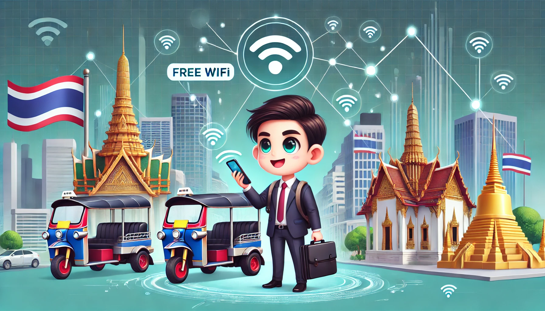 roam network free wifi thailand